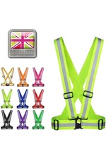 2021 Equisafety Adjustable High Vis Body Harness HARN-HV - Yellow